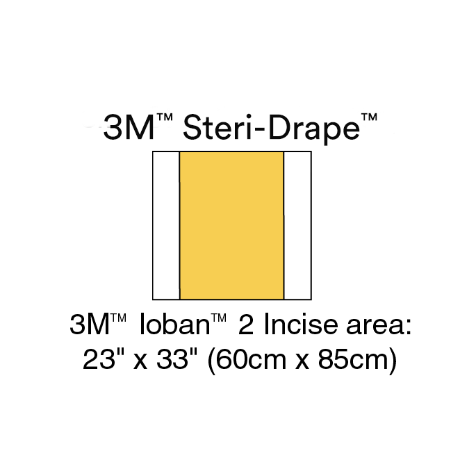 3M Ioban 2 Anti-microbiële Incisiefolie 56 x 85 cm, 10 stuks