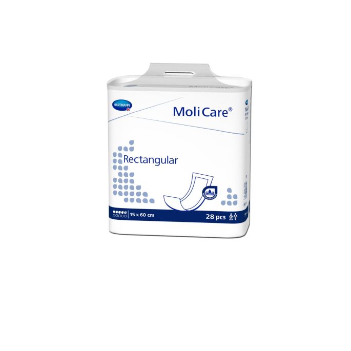 MoliCare Rectangular 5 druppels, 15 x 60 cm, 28 stuks