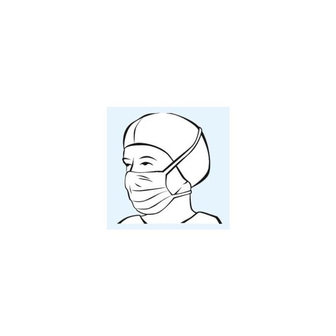 Foliodress Comfort Perfect gezichtsmasker groen, 50 stuks
