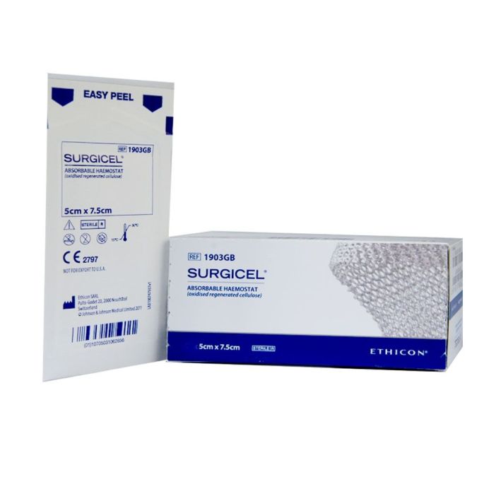 Surgicel 5 x 7,5 cm, 1903B, 10 stuks