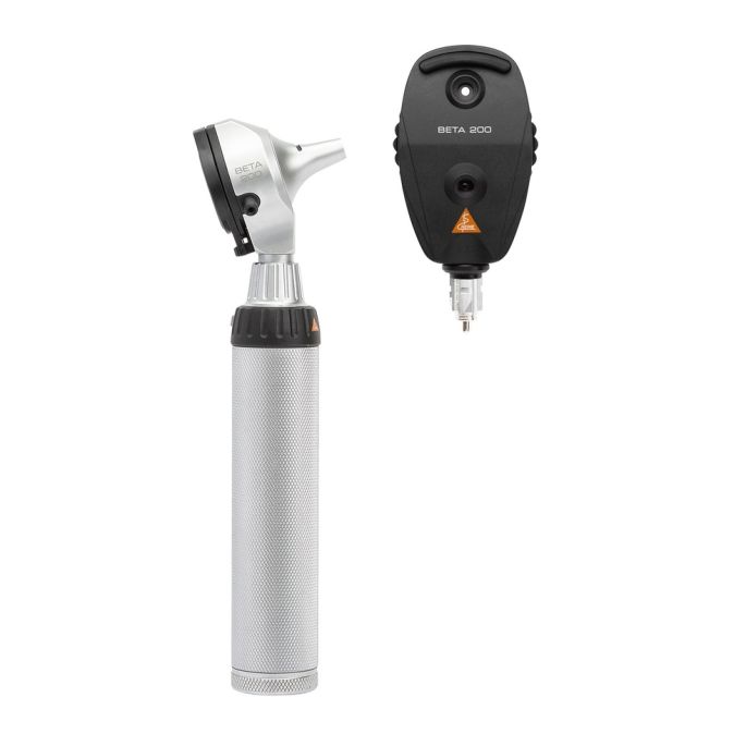 Heine BETA 200 F.O. Diagnostische set met BETA 200 Ophthalmoscoop, BETA 200 F.O. Otoscoop en LED BETA batterijhandvat