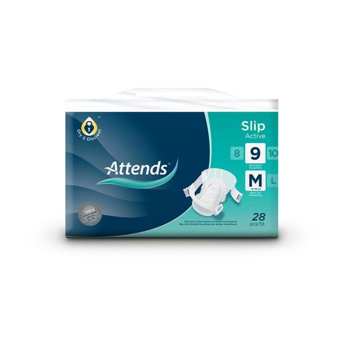 ATTENDS Slip Active 9 M, 28 stuks