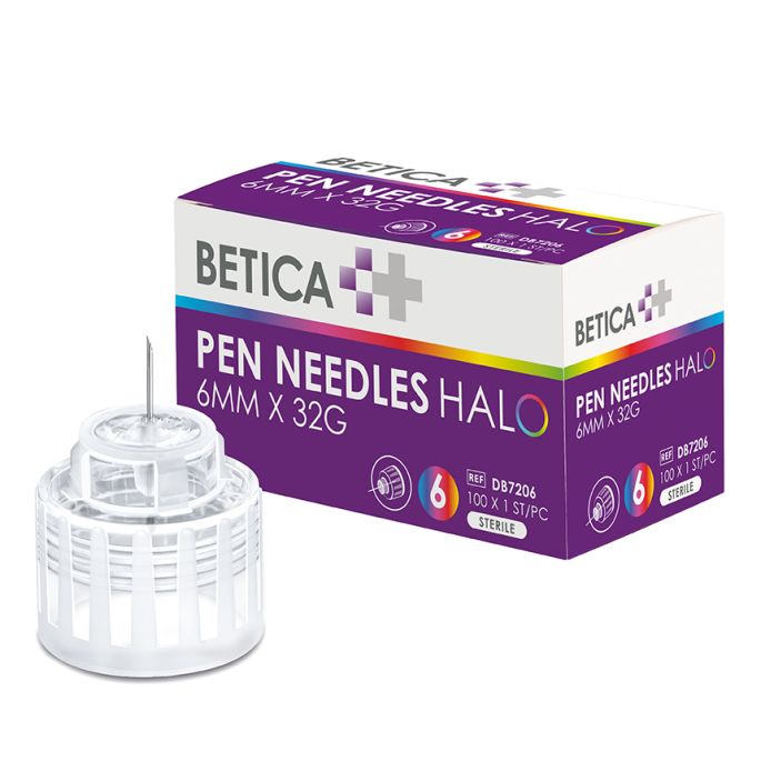 Betica Halo pennaald 6 mm x 32G, 100 stuks