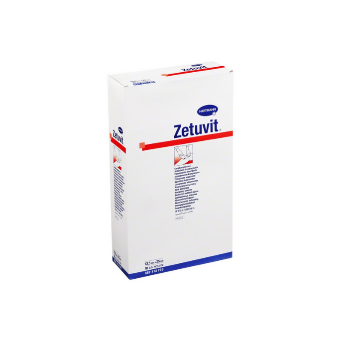 Zetuvit kompres steriel, 13,5 x 25 cm, 10 stuks