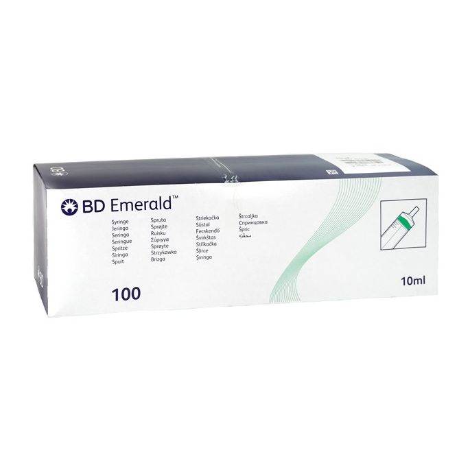 BD Emerald 3-delige spuit 10 ml, 100 stuks