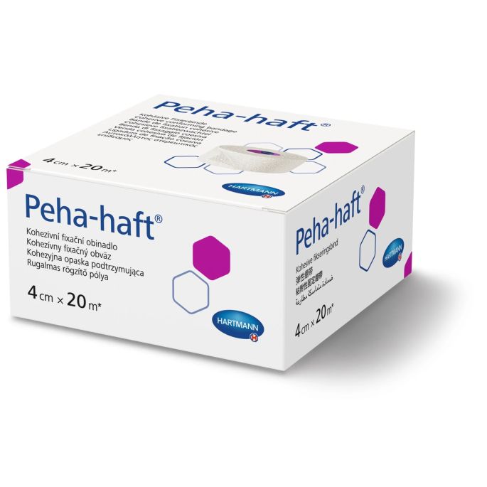 Peha-haft latexvrije fixatiezwachtel 4 cm x 20 m