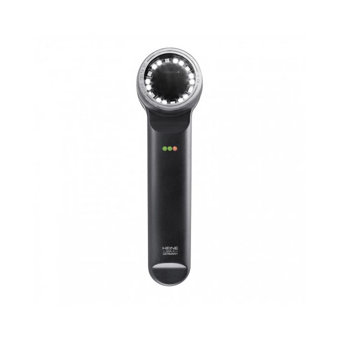 Heine DELTA 30 dermatoscoop met contactplaat met schaalverdeling, USB-kabel, netadapter, harde koffer