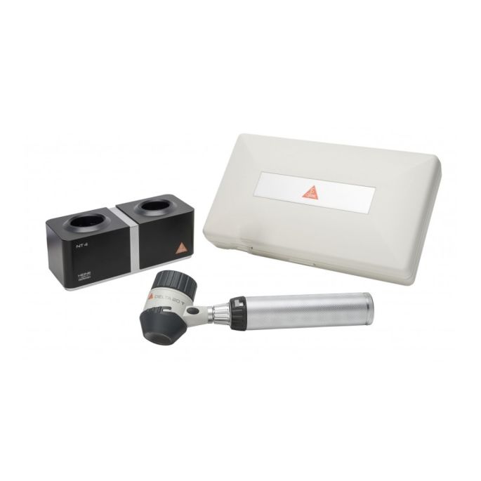 Heine DELTA 20T dermatoscoop met BETA4 NT oplaadbaar handvaat en NT4 tafellader