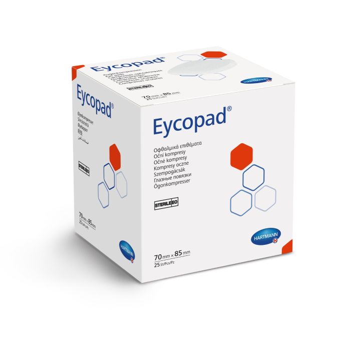 Eycopad oogkompres steriel, 70 x 85 mm, 25 stuks