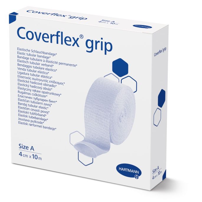 Coverflex-grip buisverband maat A 4 cm x 10 m