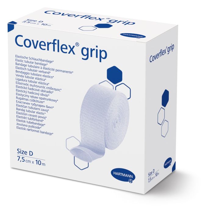 Coverflex-grip buisverband maat D 7,5 x 10 m