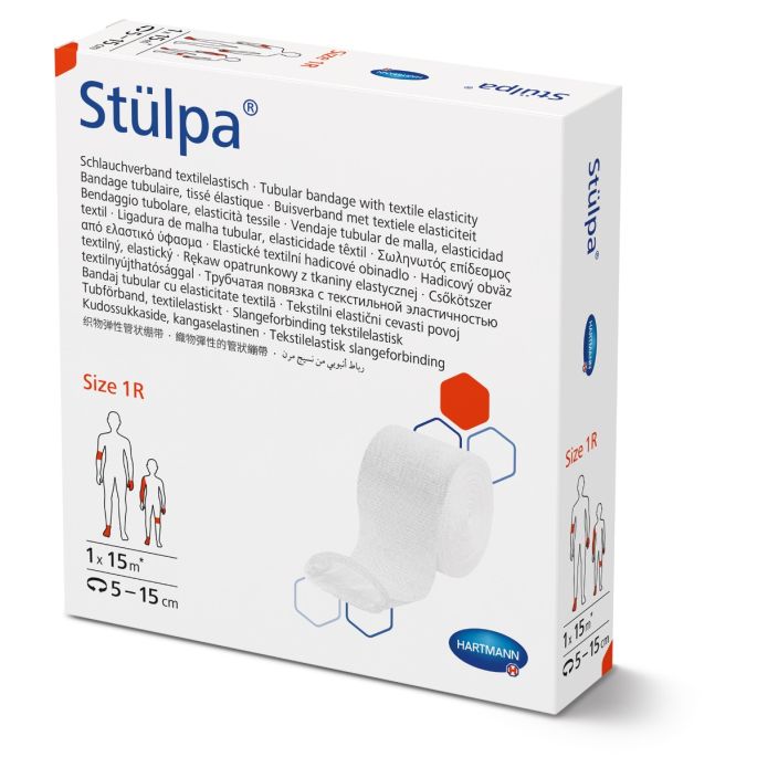 Stülpa buisverband maat 1 R, 2,5 cm x 15 m