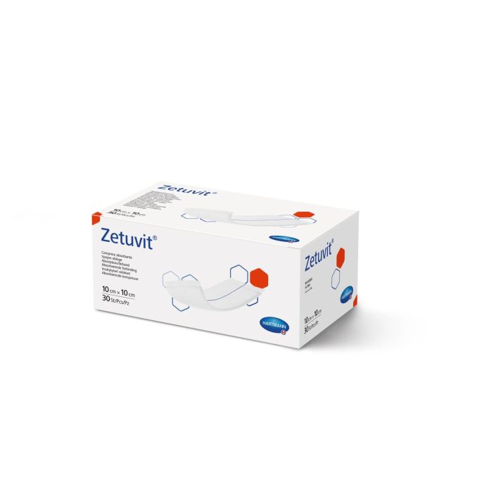 Zetuvit kompres niet steriel, 10 x 10 cm, 30 stuks