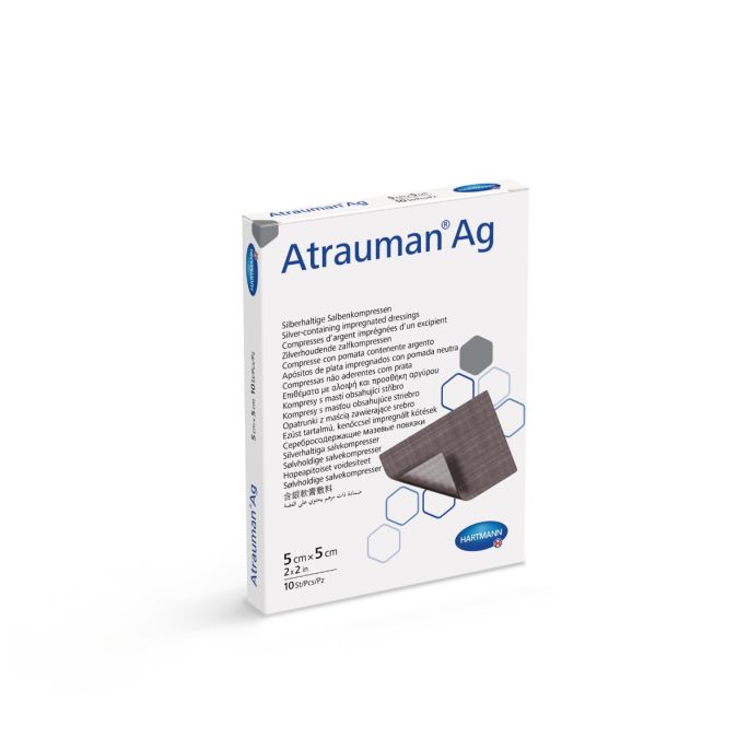Atrauman Ag wondcontactlaag steriel 5 x 5 cm, 10 stuks