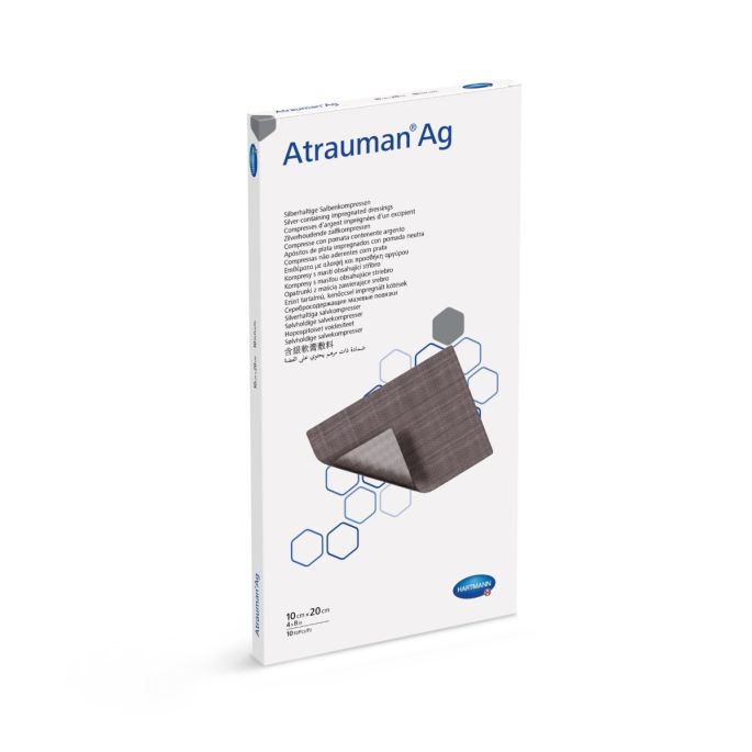 Atrauman Ag wondcontactlaag steriel 10 x 20 cm, 10 stuks