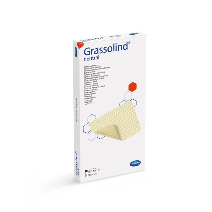 Grassolind zalfkompres steriel, 10 x 20 cm, 30 stuks