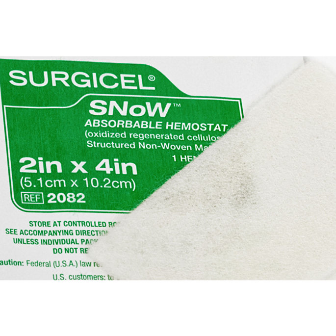 Surgicel Snow Abs 5,1 cm x 10,2 cm, 10 stuks