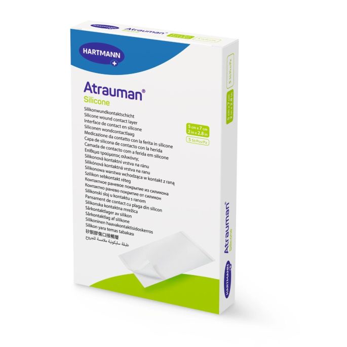 Atrauman Silicone wondcontactlaag steriel, 5 x 7 cm, 5 stuks