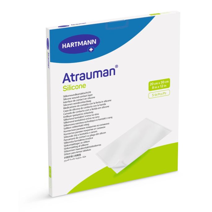 Atrauman Silicone wondcontactlaag steriel, 20 x 30 cm, 5 st.
