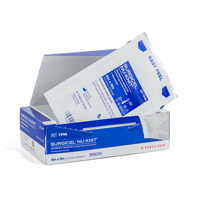 Surgicel Nu-Knit 7,5 cm x 10 cm, 12 stuks