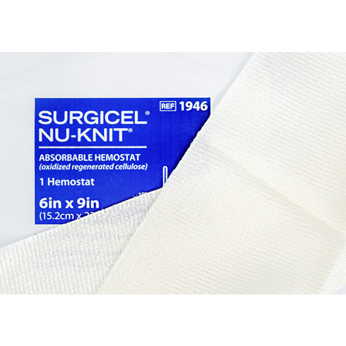 Surgicel Nu-Knit 7,5 cm x 10 cm, 12 stuks