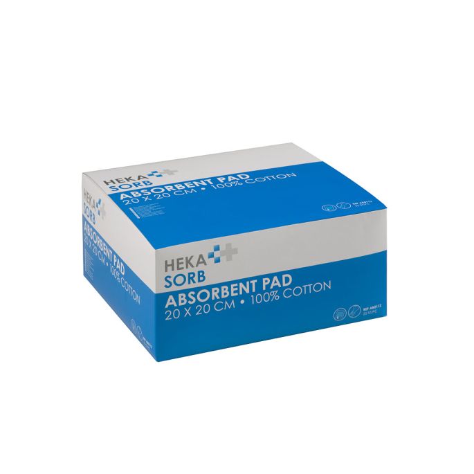 HEKA Sorb absorberend verband 20 x 20 cm niet steriel, 25 stuks