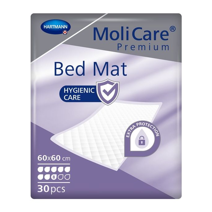 MoliCare Premium Bed Mat, 8 druppels, 60 x 60 cm, 30 stuks