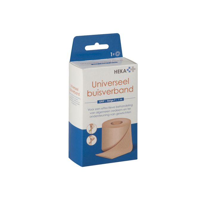 HEKA Grip compressie beige maat F 1 m