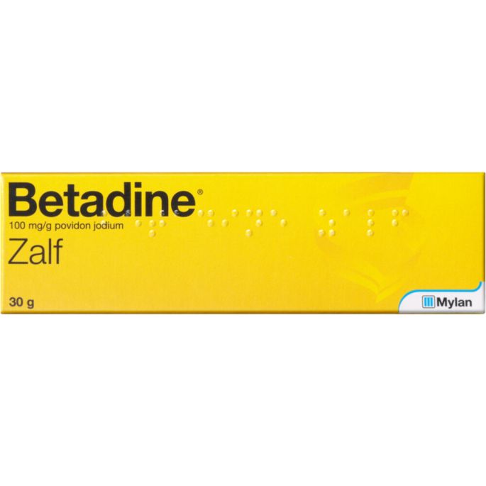Betadine jodium zalf 100 mg/g, 30 gram