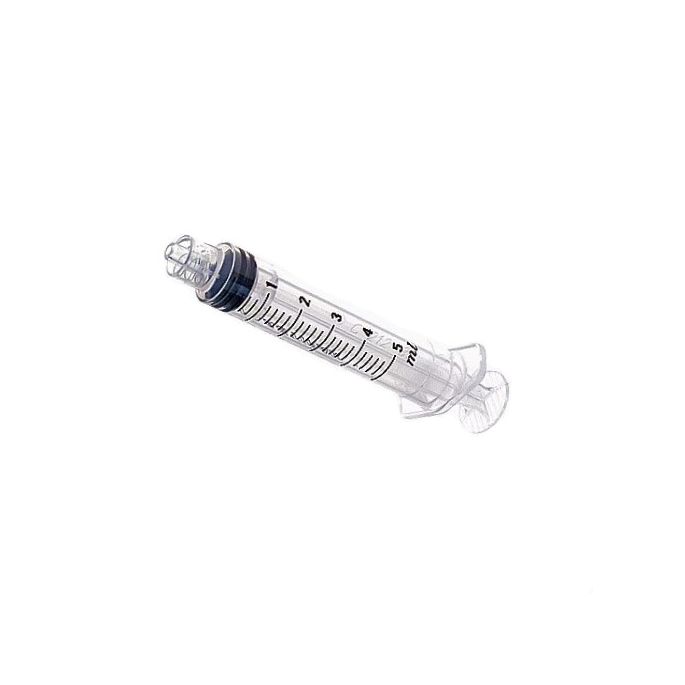 BD Plastipak 3-delige injectiespuit 5 ml Luer-Lok, 125 stuks