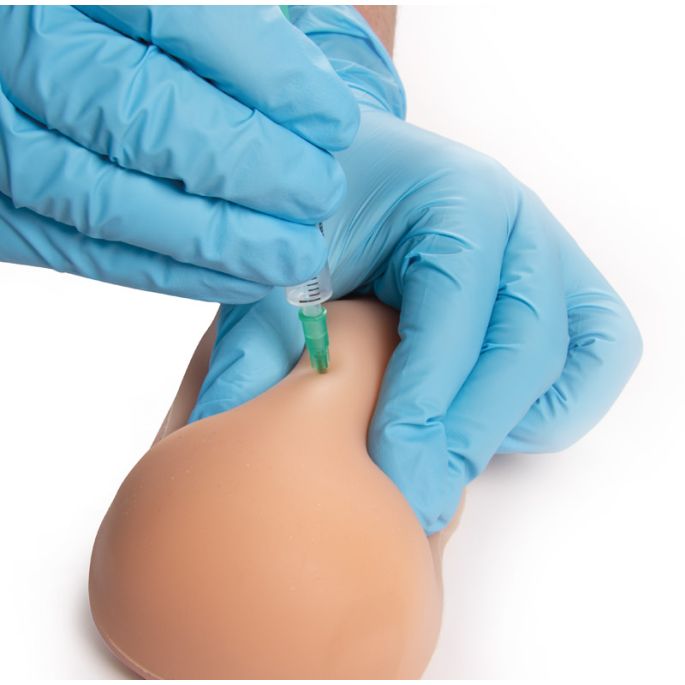 Strap-on vaccinatietrainer voor IM en subcutane injectie