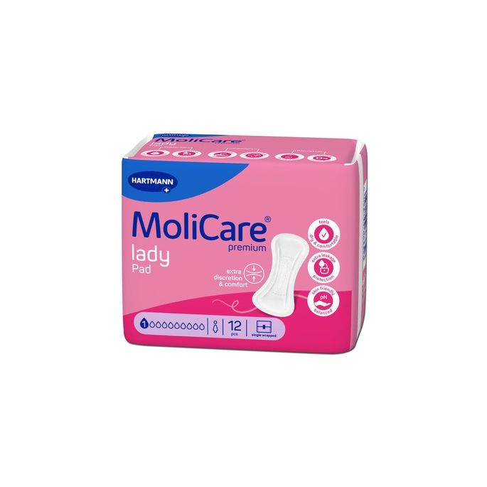 MoliCare Premium lady pad, 1 druppel, 12 stuks