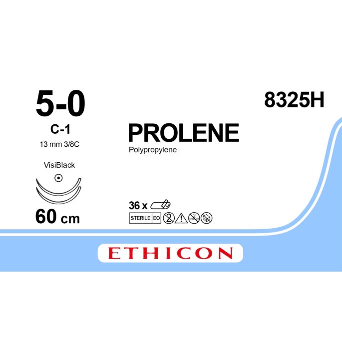Prolene blauw 5-0, C-1 VB naald, 8325H, 36 stuks