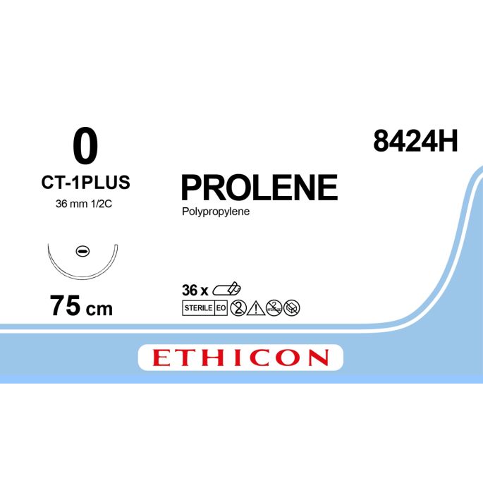 Prolene blauw 0, CT-1 PLUS naald, 8424H, 36 stuks