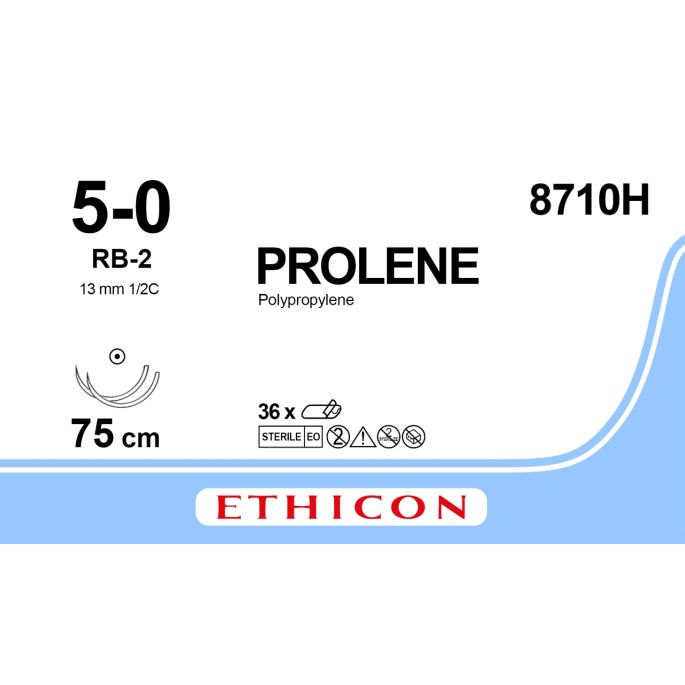 Prolene blauw 5-0, RB-2 naald, 8710H, 36 stuks