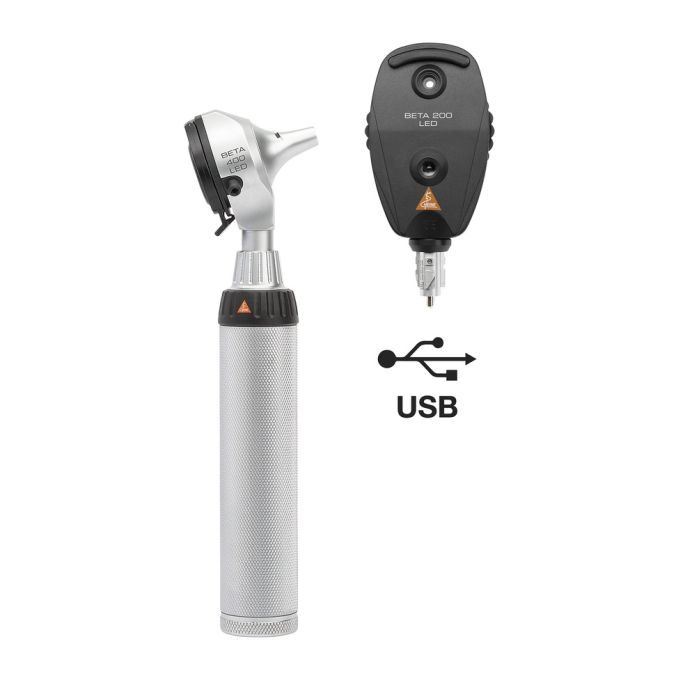 Heine BETA4 USB oplaadbaar handvat met USB-kabel en voeding (3.5V LED)