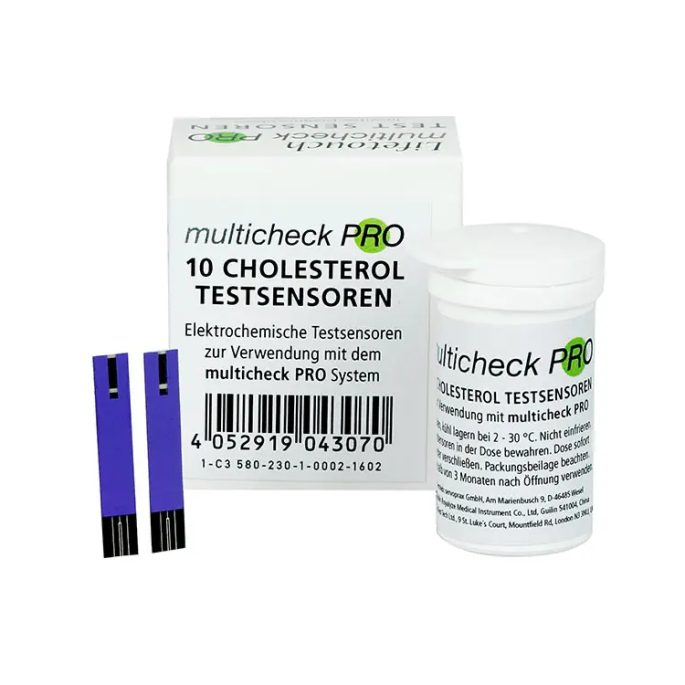 Lifetouch multicheck PRO cholesterol teststrips, 10 stuks