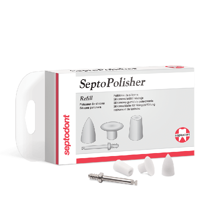 SeptoPolisher siliconen polijster schijfvorm met mandrel