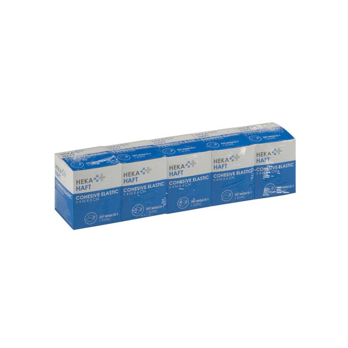 HEKA Haft Cohesive windsel 4 m x 6 cm, 5 stuks