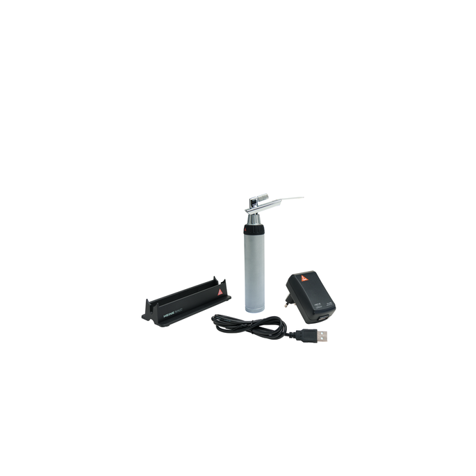Heine Tongspatelhouder set, 2.5V XHL met BETA4 USB oplaadbare handvat en USB kabel