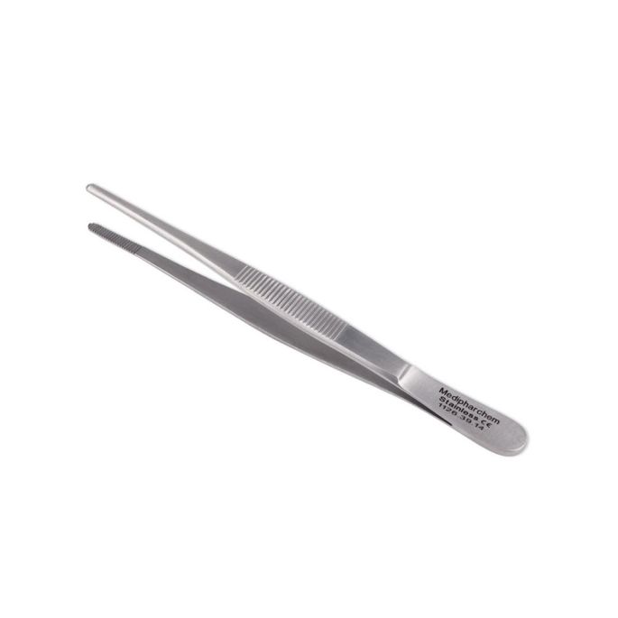 Anatomisch pincet 18 cm recht RVS