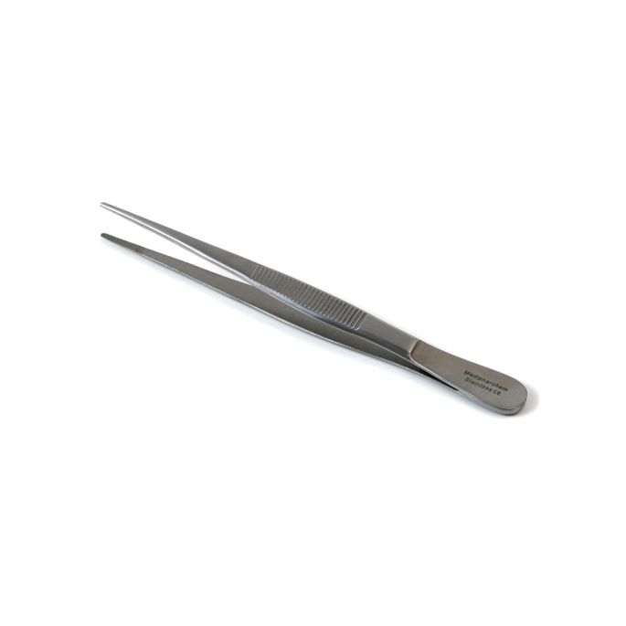 Anatomisch pincet, slank model, 14 cm recht RVS