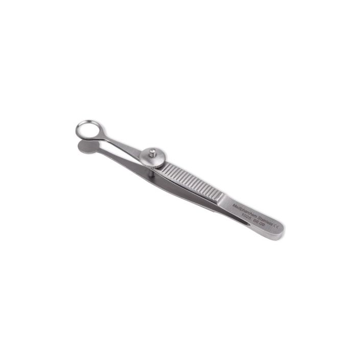 Ayer chalazion pincet (rond) diam 6 mm/9 cm RVS