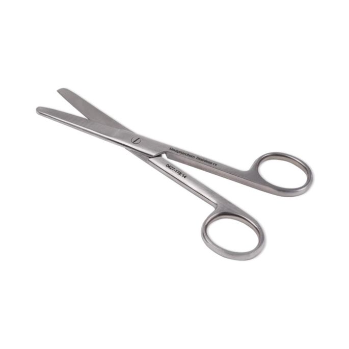 Chirurgische schaar stomp/stomp 18 cm recht RVS