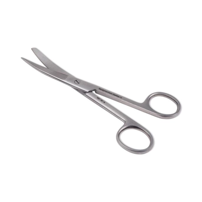 Chirurgische schaar spits/stomp 13 cm gebogen RVS