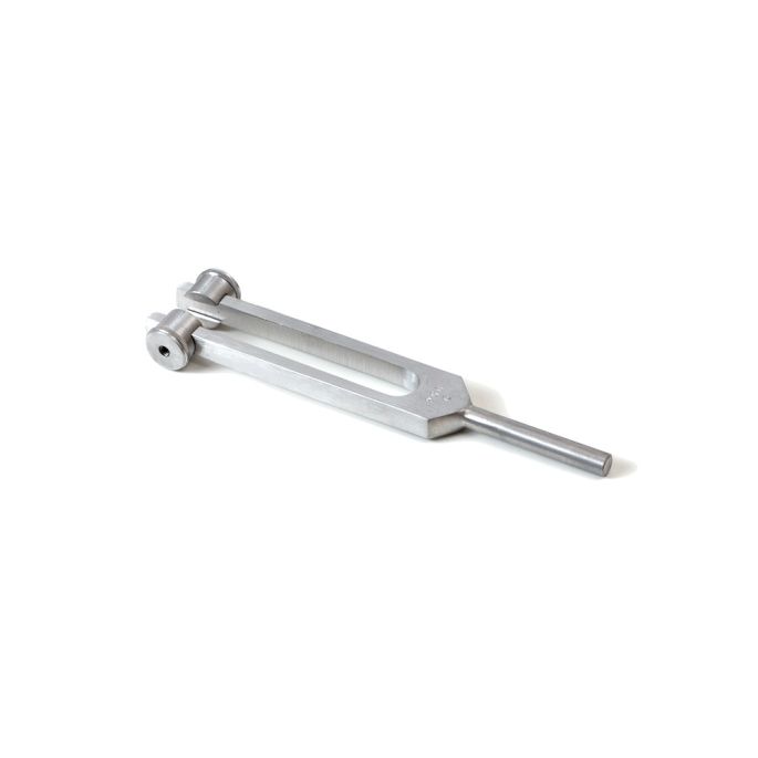 Stemvork 256 Hz, 17 cm aluminium met dempers