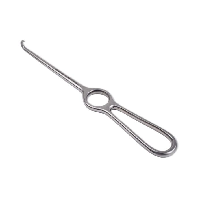 Volkmann wondhaak 4 - tands scherp 22 cm RVS