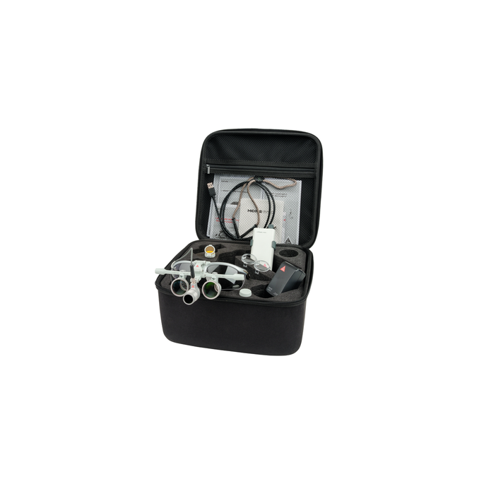 Heine LoupeLight2 set met HR 2.5x loep (werkafstand 520mm)