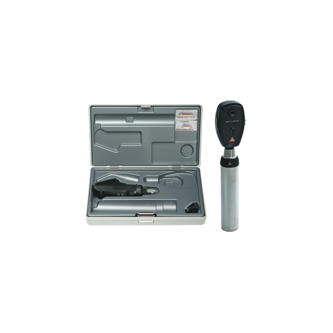 Heine BETA 200S oftalmoscoop set met BETA batterijhandvat, LED
