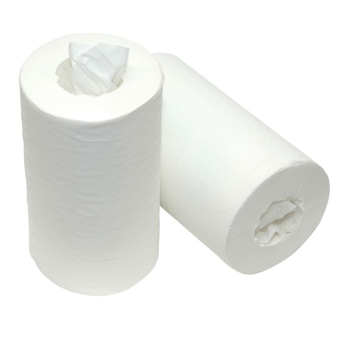 Mini Poetspapier zonder koker Cellulose 1-laags 120 m x 20 cm, 12 rollen